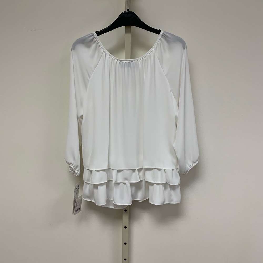 NWT Ribkoff Essentials Ruffle Layered Blouse - Picture 5 of 6